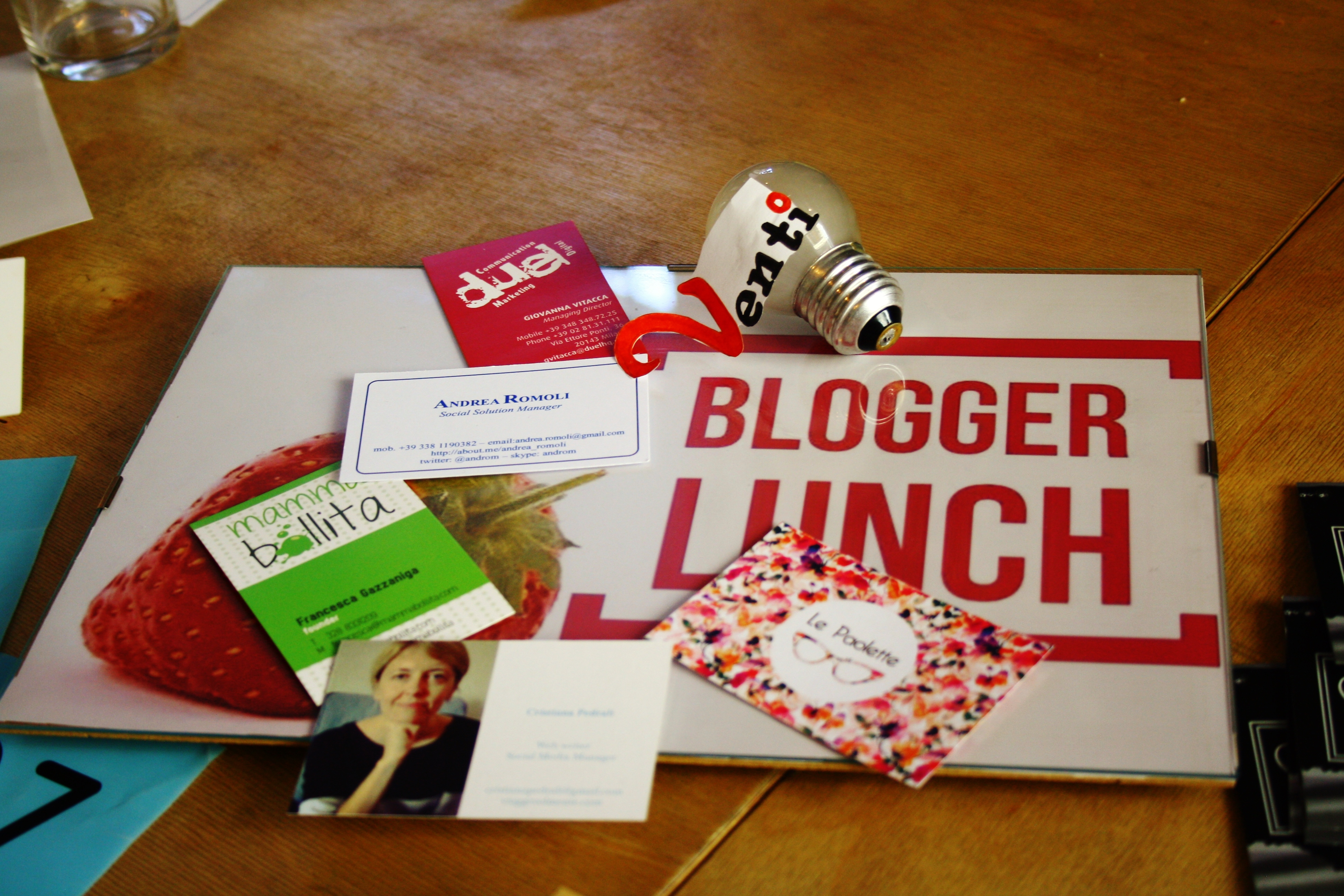 Blogger lunch aprile - Simona Papaluca