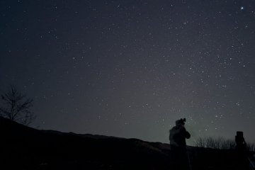 Gruppo Astrofili Menkalinan durante serata osservativa in Calabria